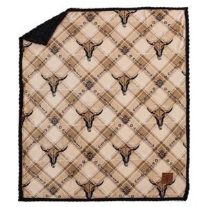 Yellowstone Silk Touch Mink Reverse Throw, 60" X 70"